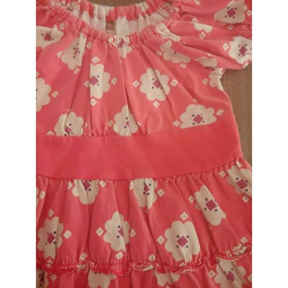 Tea Collection Girls Pink Floral Dress Girls Size 12-18 months - Picture 2 of 4